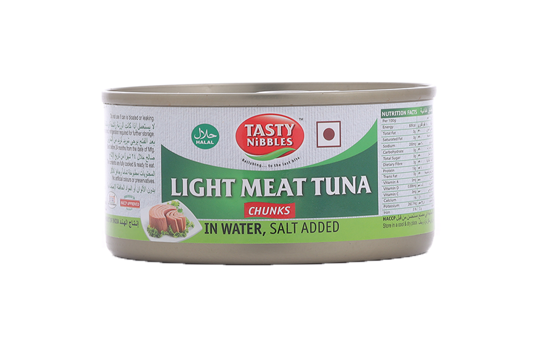 Tasty Nibbles Light Meat Tuna Chunks  Tin  185 grams